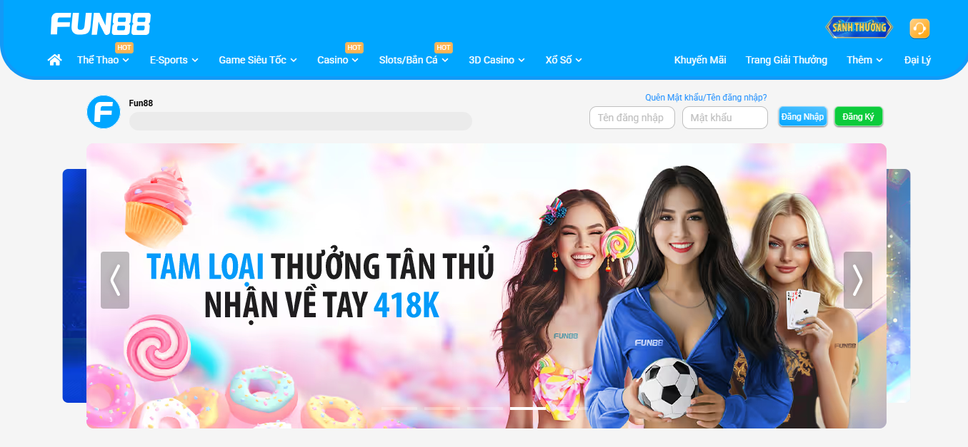 FUN88 – Nhà cái tặng tiền miễn phí xanh chín minh bạch